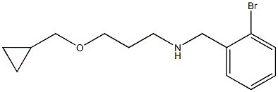 [(2-bromophenyl)methyl][3-(cyclopropylmethoxy)propyl]amine 结构式