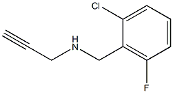 [(2-chloro-6-fluorophenyl)methyl](prop-2-yn-1-yl)amine 结构式