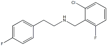 [(2-chloro-6-fluorophenyl)methyl][2-(4-fluorophenyl)ethyl]amine 结构式