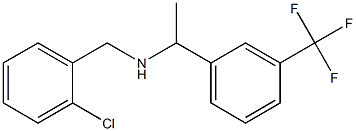 [(2-chlorophenyl)methyl]({1-[3-(trifluoromethyl)phenyl]ethyl})amine 结构式