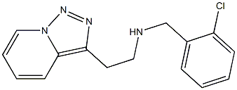 [(2-chlorophenyl)methyl](2-{[1,2,4]triazolo[3,4-a]pyridin-3-yl}ethyl)amine 结构式