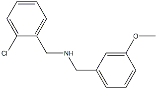 [(2-chlorophenyl)methyl][(3-methoxyphenyl)methyl]amine 结构式