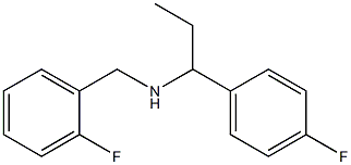 [(2-fluorophenyl)methyl][1-(4-fluorophenyl)propyl]amine 结构式