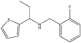 [(2-fluorophenyl)methyl][1-(thiophen-2-yl)propyl]amine 结构式