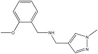 [(2-methoxyphenyl)methyl][(1-methyl-1H-pyrazol-4-yl)methyl]amine 结构式