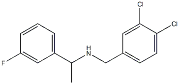 [(3,4-dichlorophenyl)methyl][1-(3-fluorophenyl)ethyl]amine 结构式