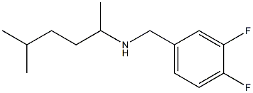 [(3,4-difluorophenyl)methyl](5-methylhexan-2-yl)amine 结构式