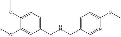 [(3,4-dimethoxyphenyl)methyl][(6-methoxypyridin-3-yl)methyl]amine 结构式