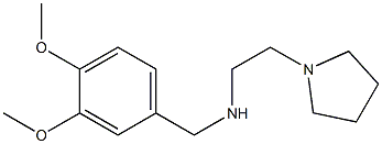 [(3,4-dimethoxyphenyl)methyl][2-(pyrrolidin-1-yl)ethyl]amine 结构式