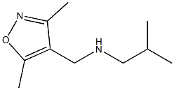 [(3,5-dimethyl-1,2-oxazol-4-yl)methyl](2-methylpropyl)amine 结构式