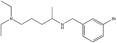 [(3-bromophenyl)methyl][5-(diethylamino)pentan-2-yl]amine 结构式