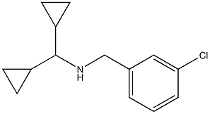 [(3-chlorophenyl)methyl](dicyclopropylmethyl)amine 结构式