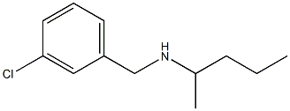 [(3-chlorophenyl)methyl](pentan-2-yl)amine 结构式