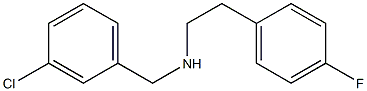 [(3-chlorophenyl)methyl][2-(4-fluorophenyl)ethyl]amine 结构式
