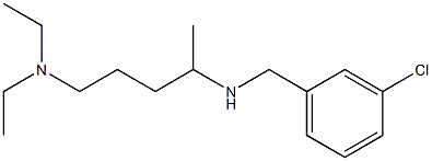 [(3-chlorophenyl)methyl][5-(diethylamino)pentan-2-yl]amine 结构式