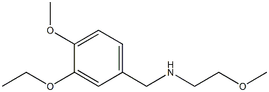 [(3-ethoxy-4-methoxyphenyl)methyl](2-methoxyethyl)amine 结构式