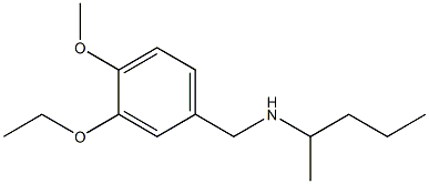 [(3-ethoxy-4-methoxyphenyl)methyl](pentan-2-yl)amine 结构式