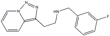 [(3-fluorophenyl)methyl](2-{[1,2,4]triazolo[3,4-a]pyridin-3-yl}ethyl)amine 结构式