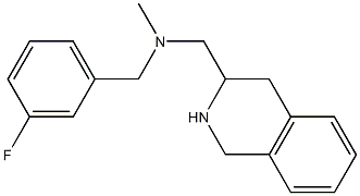 [(3-fluorophenyl)methyl](methyl)(1,2,3,4-tetrahydroisoquinolin-3-ylmethyl)amine 结构式