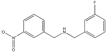 [(3-fluorophenyl)methyl][(3-nitrophenyl)methyl]amine 结构式