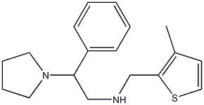 [(3-methylthiophen-2-yl)methyl][2-phenyl-2-(pyrrolidin-1-yl)ethyl]amine 结构式