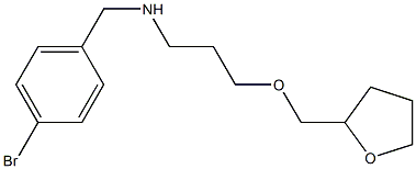 [(4-bromophenyl)methyl][3-(oxolan-2-ylmethoxy)propyl]amine 结构式