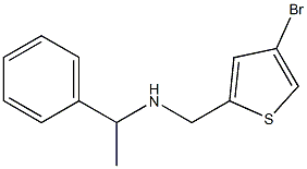 [(4-bromothiophen-2-yl)methyl](1-phenylethyl)amine 结构式