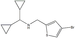 [(4-bromothiophen-2-yl)methyl](dicyclopropylmethyl)amine 结构式