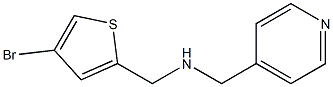 [(4-bromothiophen-2-yl)methyl](pyridin-4-ylmethyl)amine 结构式