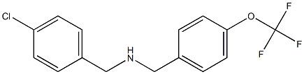 [(4-chlorophenyl)methyl]({[4-(trifluoromethoxy)phenyl]methyl})amine 结构式