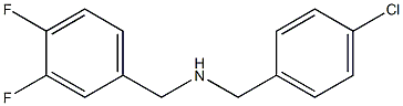 [(4-chlorophenyl)methyl][(3,4-difluorophenyl)methyl]amine 结构式