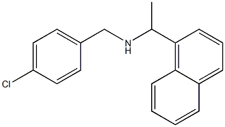 [(4-chlorophenyl)methyl][1-(naphthalen-1-yl)ethyl]amine 结构式