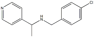 [(4-chlorophenyl)methyl][1-(pyridin-4-yl)ethyl]amine 结构式