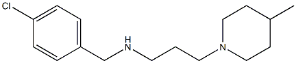[(4-chlorophenyl)methyl][3-(4-methylpiperidin-1-yl)propyl]amine 结构式