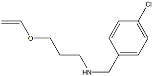 [(4-chlorophenyl)methyl][3-(ethenyloxy)propyl]amine 结构式