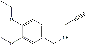 [(4-ethoxy-3-methoxyphenyl)methyl](prop-2-yn-1-yl)amine 结构式