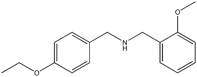 [(4-ethoxyphenyl)methyl][(2-methoxyphenyl)methyl]amine 结构式