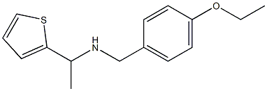 [(4-ethoxyphenyl)methyl][1-(thiophen-2-yl)ethyl]amine 结构式