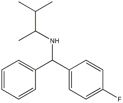 [(4-fluorophenyl)(phenyl)methyl](3-methylbutan-2-yl)amine 结构式
