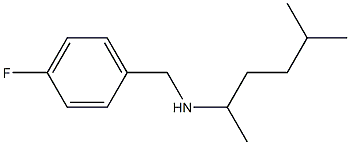 [(4-fluorophenyl)methyl](5-methylhexan-2-yl)amine 结构式