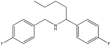 [(4-fluorophenyl)methyl][1-(4-fluorophenyl)pentyl]amine 结构式