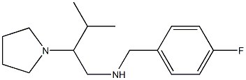 [(4-fluorophenyl)methyl][3-methyl-2-(pyrrolidin-1-yl)butyl]amine 结构式