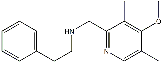 [(4-methoxy-3,5-dimethylpyridin-2-yl)methyl](2-phenylethyl)amine 结构式