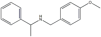 [(4-methoxyphenyl)methyl](1-phenylethyl)amine 结构式