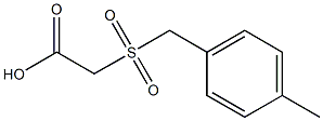 [(4-methylbenzyl)sulfonyl]acetic acid 结构式