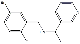 [(5-bromo-2-fluorophenyl)methyl][1-(pyridin-3-yl)ethyl]amine 结构式