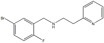 [(5-bromo-2-fluorophenyl)methyl][2-(pyridin-2-yl)ethyl]amine 结构式
