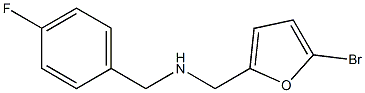 [(5-bromofuran-2-yl)methyl][(4-fluorophenyl)methyl]amine 结构式