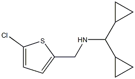 [(5-chlorothiophen-2-yl)methyl](dicyclopropylmethyl)amine 结构式