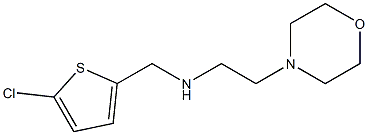 [(5-chlorothiophen-2-yl)methyl][2-(morpholin-4-yl)ethyl]amine 结构式